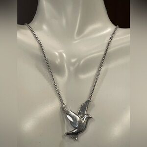 James Avery Silver Bird in Flight necklace